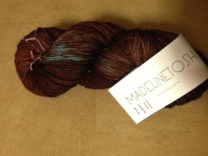 madelinetosh tosk dk in the William Morris colorway