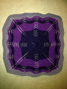 Knit baby blanket