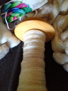 KnittyAndColor - Merino/Bamboo in the Soren colorway.